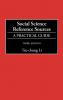 Social Science Reference Sources