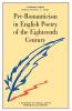 Pre-Romanticism in English Poetry of the Eighteenth Century