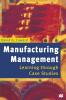 Manufacturing Management