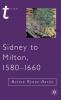 Sidney to Milton 1580-1660