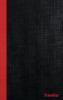 dans Traveller Casebound Hardcover Notebooks 6 x 9 Black/Red 108 Ruled pages