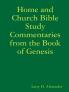 Home and Church Bible Study Commentaries from the Book of Genesis