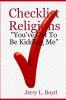 Checklist Religions