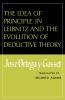 The Idea of Principle in Leibnitz and the Evolution of Deductive Theory