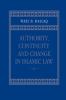 Authority Continuity and Change in Islamic Law