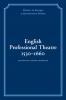 English Professional Theatre 1530 1660