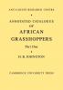 Annotated Catalogue of African Grasshoppers