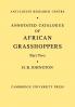 Annotated Catalogue of African Grasshoppers