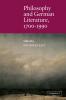 Philosophy and German Literature 1700 1990