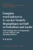 Complete Word-Indexes to J. van den Vondel's Bespiegelingen Van Godt En Godtsdienst and Lucifer