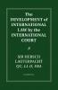The Development of International Law by the International Court