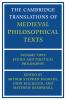 The Cambridge Translations of Medieval Philosophical Texts