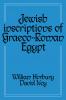 Jewish Inscriptions of Graeco-Roman Egypt