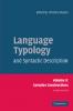 Language Typology and Syntactic Description