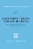 Fixed Point Theory and Applications