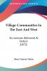 Village-Communities In The East And West