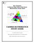 CAHSEE MATHEMATICS STUDY GUIDE