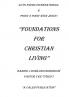 The Foundations For Christian Living