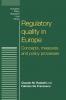 Regulatory quality in Europe