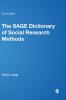 The SAGE Dictionary of Social Research Methods