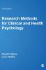 Research Methods for Clinical and Health Psychology