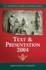 Text & Presentation 2004