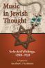 Music in Jewish Thought