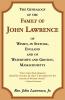 The Genealogy Of The Family Of John Lawrence Of Wisset In Suffolk England And Of Watertown And Groton Massachusetts