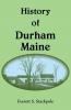 History of Durham Maine