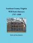 Loudoun County Virginia Will Book Abstracts 1797-1800