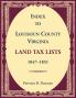 Index to Loudoun County Virginia Land Tax Lists 1847-1851
