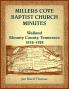 Millers Cove Baptist Church Minutes Walland Blount County Tennessee 1812-1824