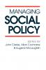 Managing Social Policy