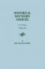 Historical Southern Families. in 23 Volumes. Voume III