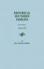 Historical Southern Families. in 23 Volumes. Volume VIII