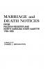 Marriage and Death Notices from Raleigh Register and North Carolina State Gazette 1799-1825