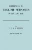 References to English Surnames in 1601 and 1602