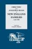 Directory of the Ancestral Heads of New England Families 1620-1700