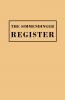 Simmendinger Register of Persons Still Living by God's Grace in the Year 1709 Under the Wonderful Providence of the Lord Journeyed from Germany to