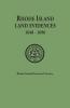 Rhode Island Land Evidences 1648-1696