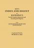 Index and Digest to Hathaway's North Carolina Historical and Genealogical Register. with Genealogical Notes and Annotations (Originally Published as T