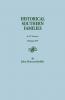 Historical Southern Families. in 23 Volumes. Volume XV