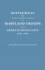 Muster Rolls and Other Records of Service of Maryland Troops in the American Revolution 1775-1783. Archives of Maryland