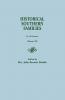 Historical Southern Families. in 23 Volumes. Volume XX
