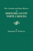 Colonial and State History of Hertford County North Carolina