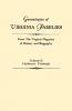 Genealogies of Virginia Families from the Virginia Magazine of History and Biography. in Five Volumes. Volume II