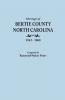 Marriages of Bertie County North Carolina 1762-1868