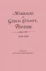 Marriages of Gibson County Tennessee 1824-1860