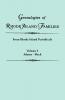 Genealogies of Rhode Island Families [Articles Extracted] from Rhode Island Periodicals. in Two Volumes. Volume I