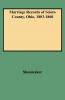 Marriage Records of Scioto County Ohio 1803-1860